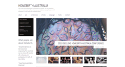 Desktop Screenshot of homebirthaustralia.org